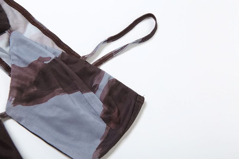 Wild Instinct Abstract Print Cut-Out Maxi Dress Set - Chic Fall Party & Vacation Style