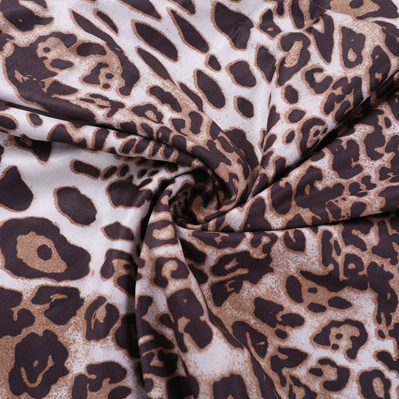 Siren Chic: Daring Leopard & Lace High Slit Maxi Dress - Your Fall & Holiday Party Statement