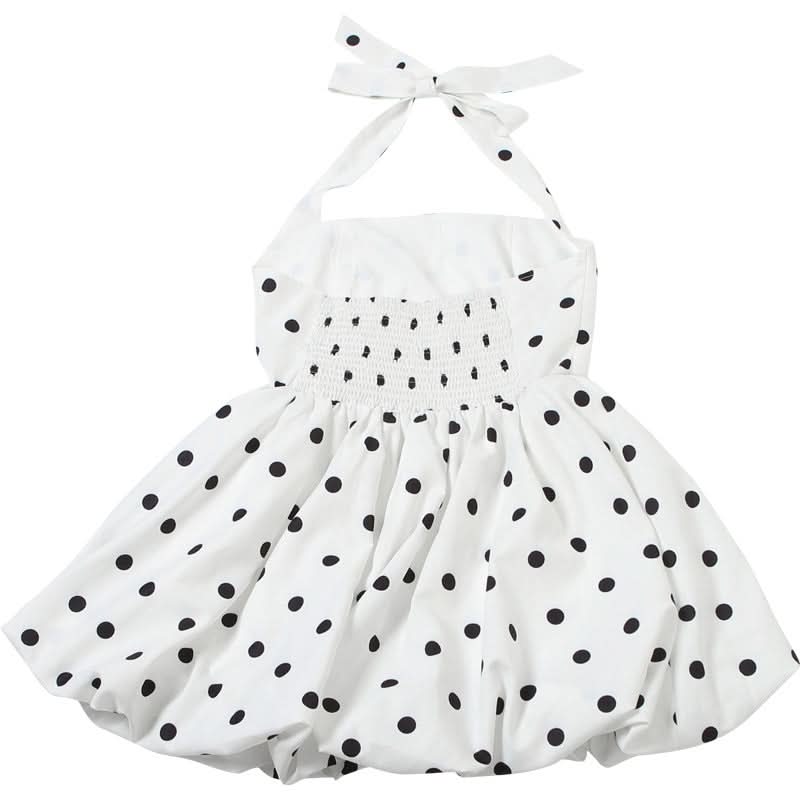 Chic Polka Dot Halter Bubble Hem Mini Dress - Your Fall & Holiday Party Essential!