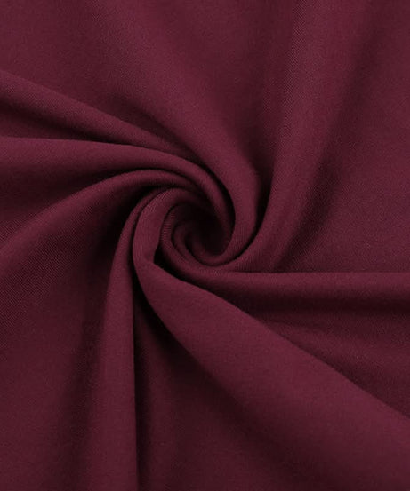 Elegant Burgundy Ruched Cowl Neck Maxi Dress | Chic Cross-Back Formal Gown for Fall & Holidays