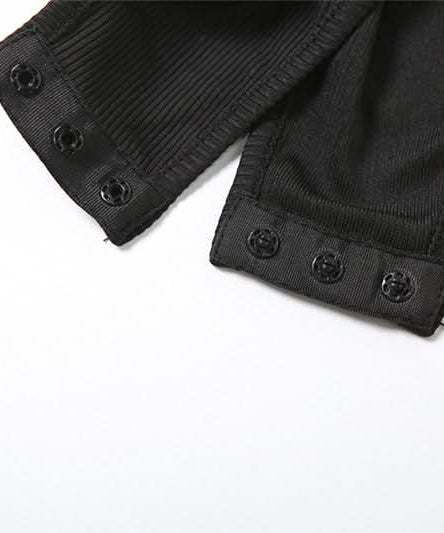 Chic Black High-Neck Sleeveless Bodysuit with O-Ring Detail – Your Fall Fashion Essential