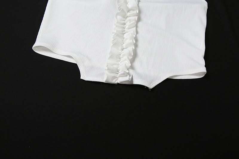 Dreamy Ruffle Halter & Shorts Set - Your Go-To for Cozy Chic & Sunny Escapes