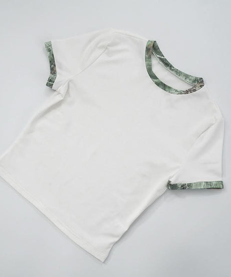 Effortless Fall Style: Women's Cozy Camo Crop Top & Drawstring Shorts Set