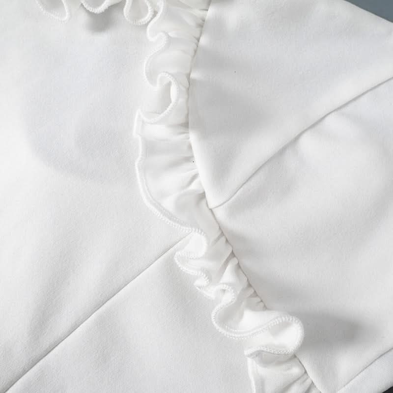 Chic White Ruffle Backless Cami Maxi Dress - Your Resort & Bridal Essential