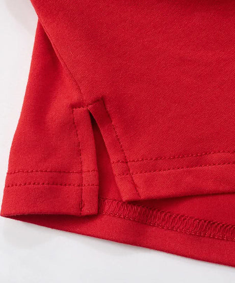 Effortless Fall Glam: Red Twisted Halter Top with Asymmetrical Hem – Your Go-To for Parties & Date Nights