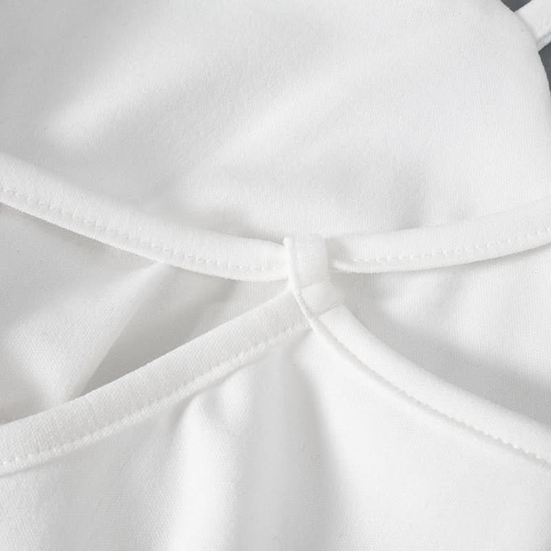 Chic White Ruffle Backless Cami Maxi Dress - Your Resort & Bridal Essential