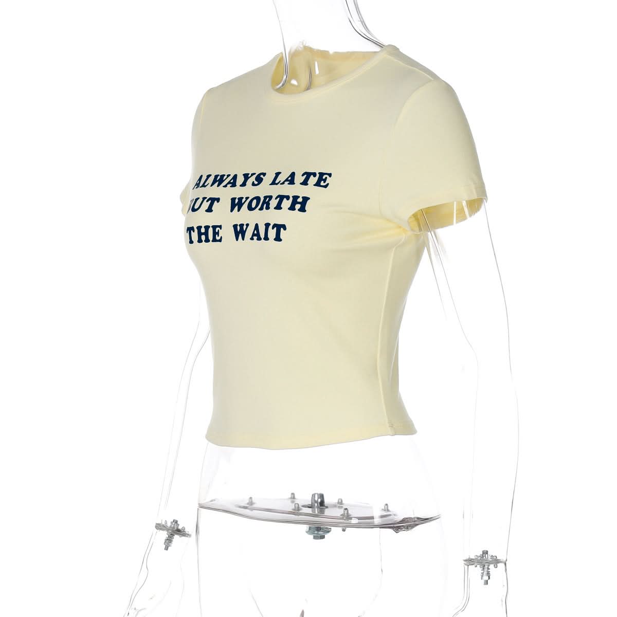 Always Late But Worth The Wait Crop Top | Women's Witty Fall Graphic Tee