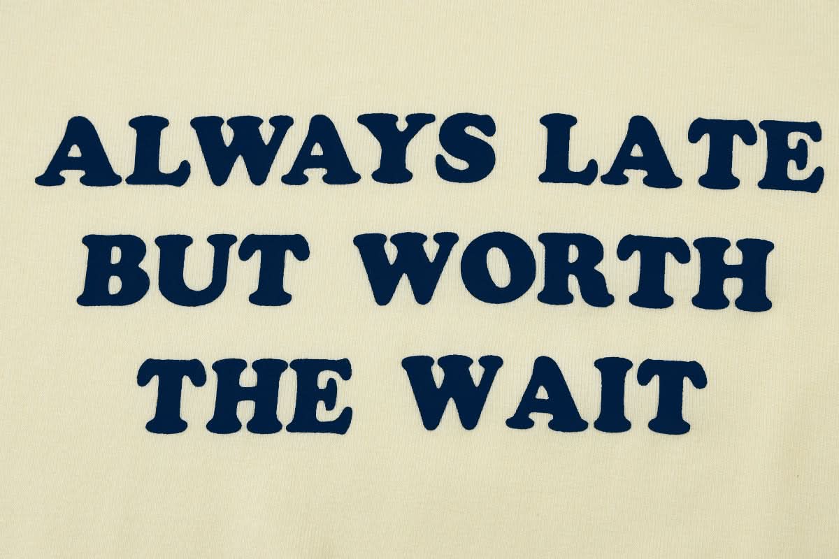 Always Late But Worth The Wait Crop Top | Women's Witty Fall Graphic Tee