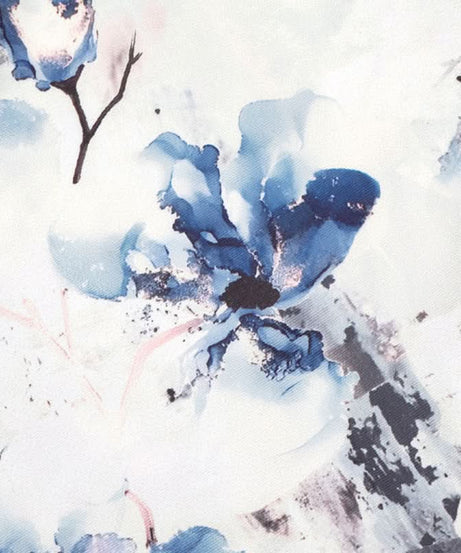 Stunning Blue Floral Strapless Maxi Dress - Elegant Mermaid Gown for Resort & Special Occasions