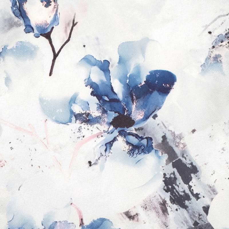 Stunning Blue Floral Strapless Maxi Dress - Elegant Mermaid Gown for Resort & Special Occasions