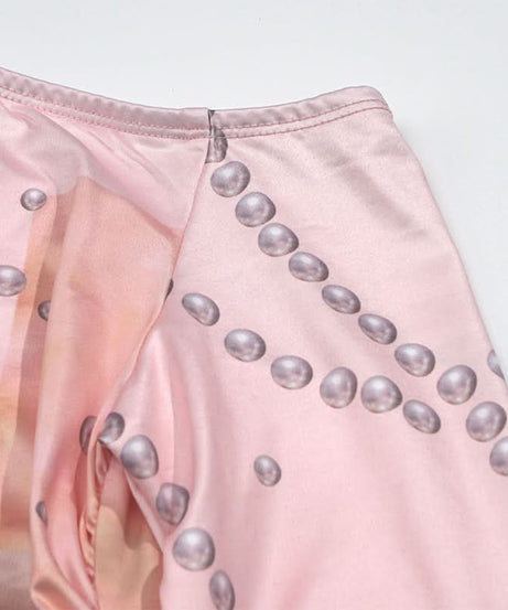 Romantic Rose & Butterfly One-Shoulder Maxi Dress | Chic Fall Event Attire