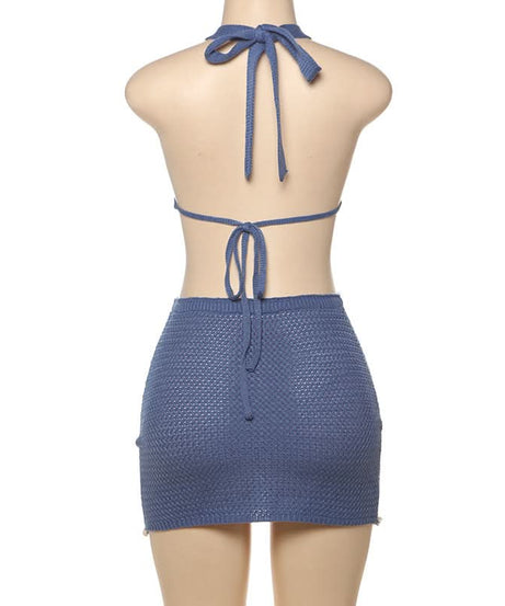 Coastal Chic Crochet Seashell Halter & Mini Skirt Set – Your Ultimate Resort & Winter Sun Getaway Look