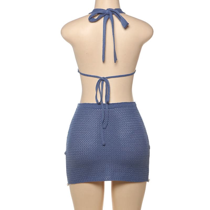 Coastal Chic Crochet Seashell Halter & Mini Skirt Set – Your Ultimate Resort & Winter Sun Getaway Look