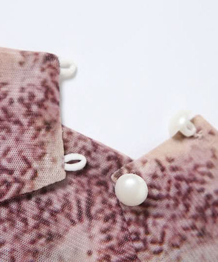 Wild Instincts Halter Top: Pink Leopard Print Mesh Plunge with Self-Tie | Fall & Party Ready