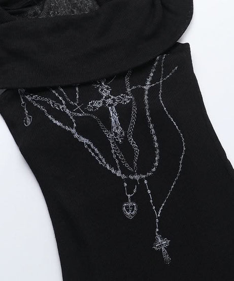 Dark Enchantress Drape Hooded Slit Maxi Dress & Arm Warmers - Perfect for Halloween & Fall Goth Fashion