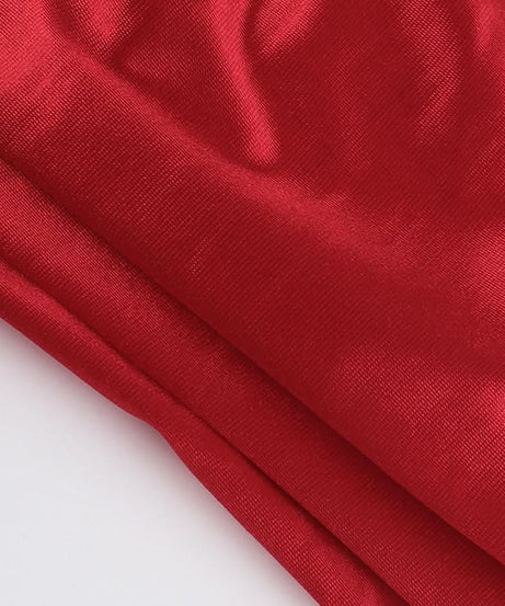 Luxe Ruby Red Satin Corset Top | Your Go-To for Fall & Holiday Glam