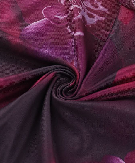 Fuchsia Dream Orchid Ruffle Two-Piece Set | Resort Chic Crop Top & Maxi Skirt