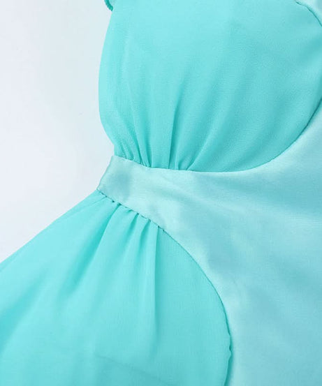 Ocean Siren Aqua Satin Off-Shoulder Maxi Dress - Fall Getaway & Holiday Soiree Glamour