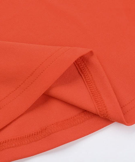 Game Day Ready: Parklane 101 Orange Tube Mini Dress - Sporty Skater Style for Fall