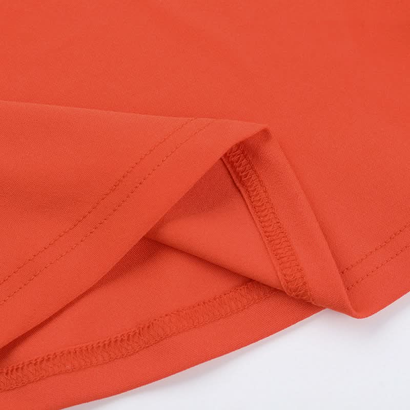 Game Day Ready: Parklane 101 Orange Tube Mini Dress - Sporty Skater Style for Fall