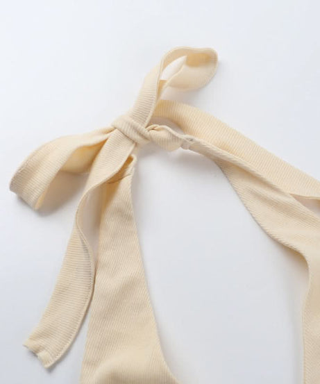 Chic Ruched Halter Slit Top | V-Neck Fall Essential & Getaway Ready