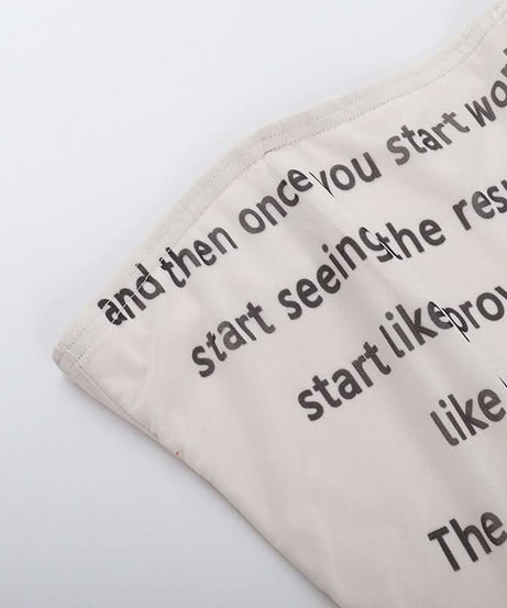 Her Story: Empowerment Quote Strapless Tube Top | Chic Bandeau for Fall Layering & Style