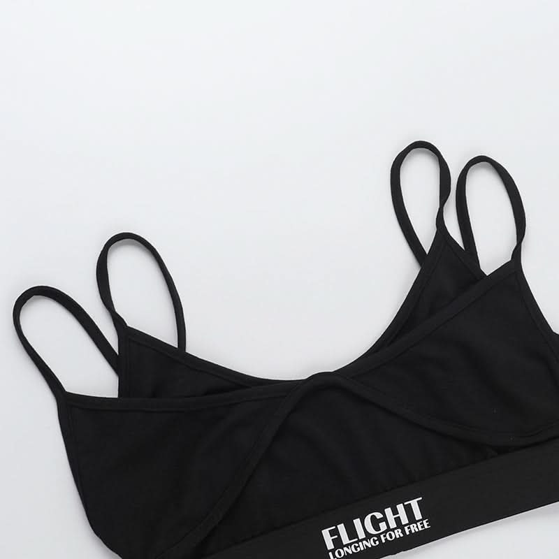 Flight Longing for Free" Cozy Black Bralette & Boyshort Set | Ultimate Fall Loungewear for Women