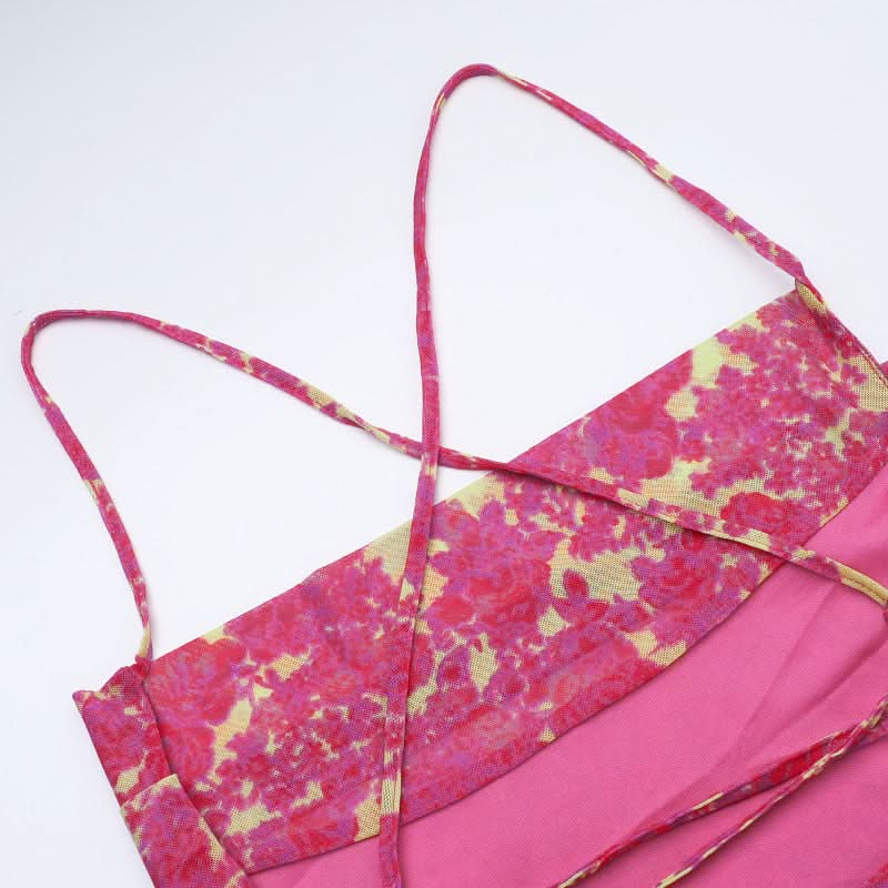 Radiant Rose Cowl Neck Mini Dress - Criss-Cross Back | Your Go-To for Fall Parties & Getaways