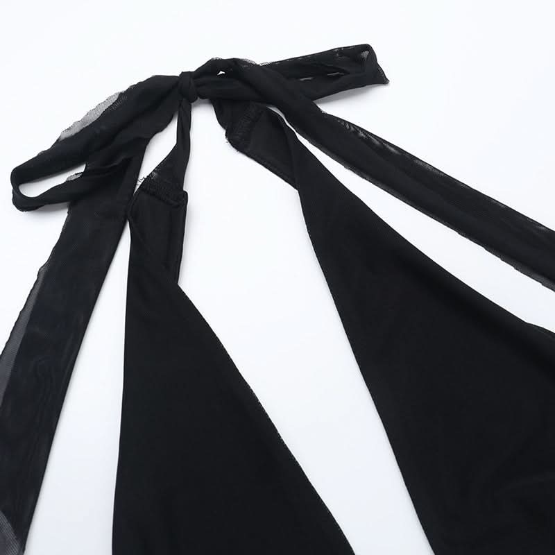 Sultry Black Halter Ruched Mini Dress - Your Ultimate Fall & Holiday Party Essential