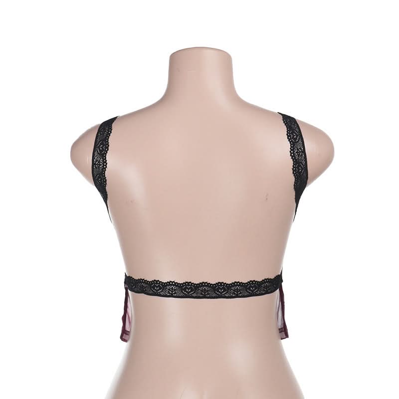 Chic Sheer Floral Mesh Tank Top - Beaded Sparkle & Lace Trim | Fall Nights & Beyond