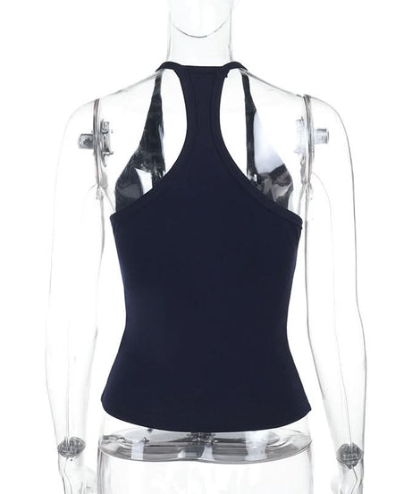 Sultry Deep V-Neck Cutout Tank Top – Your Fall & Holiday Party Statement