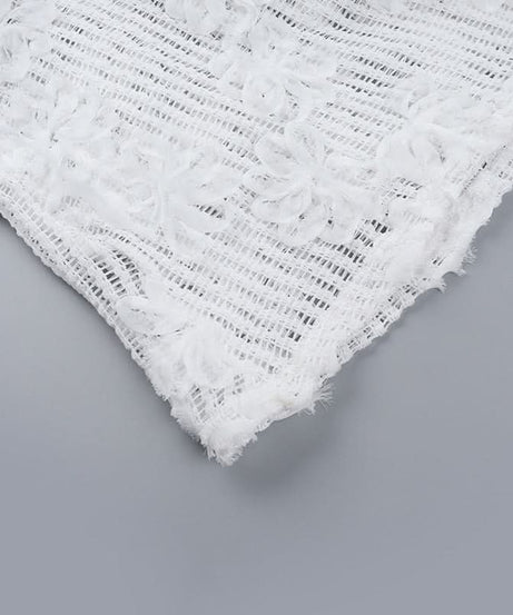 Effortless White Crochet Halter Maxi Dress - Your Chic Resort & Vacation Essential