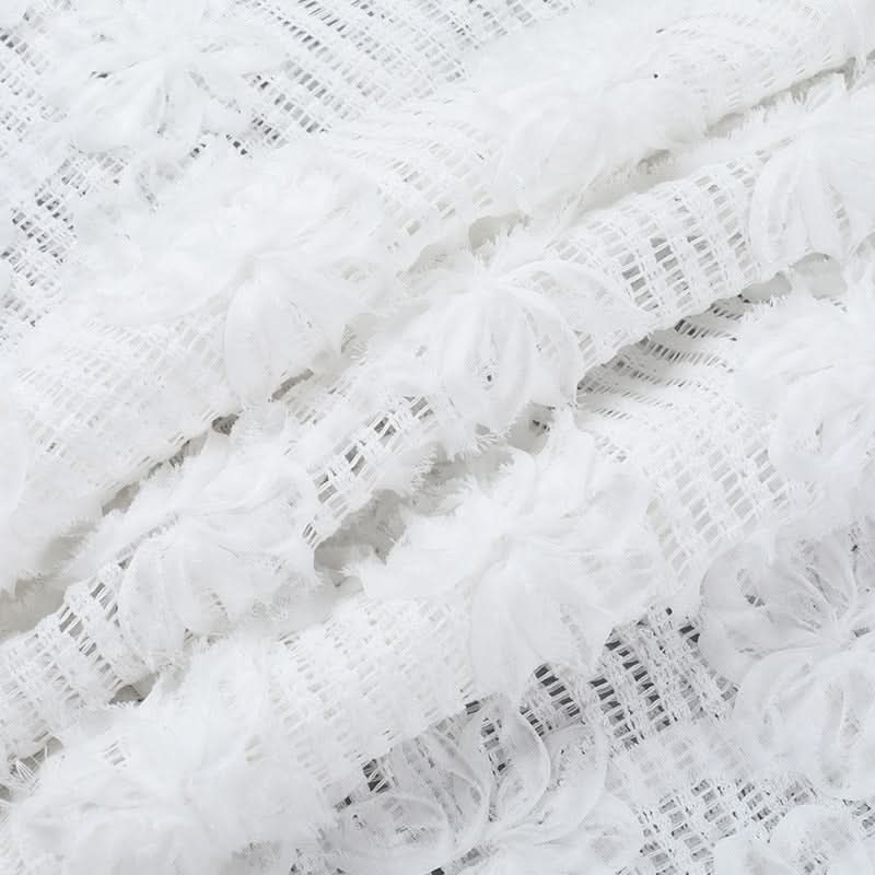 Effortless White Crochet Halter Maxi Dress - Your Chic Resort & Vacation Essential