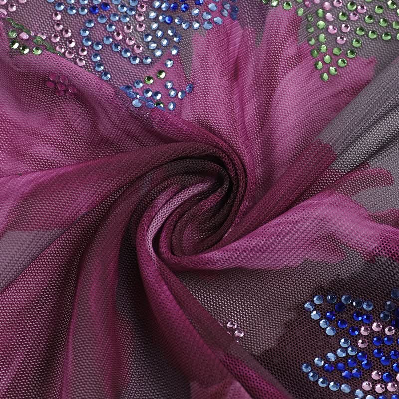 Chic Sheer Floral Mesh Tank Top - Beaded Sparkle & Lace Trim | Fall Nights & Beyond