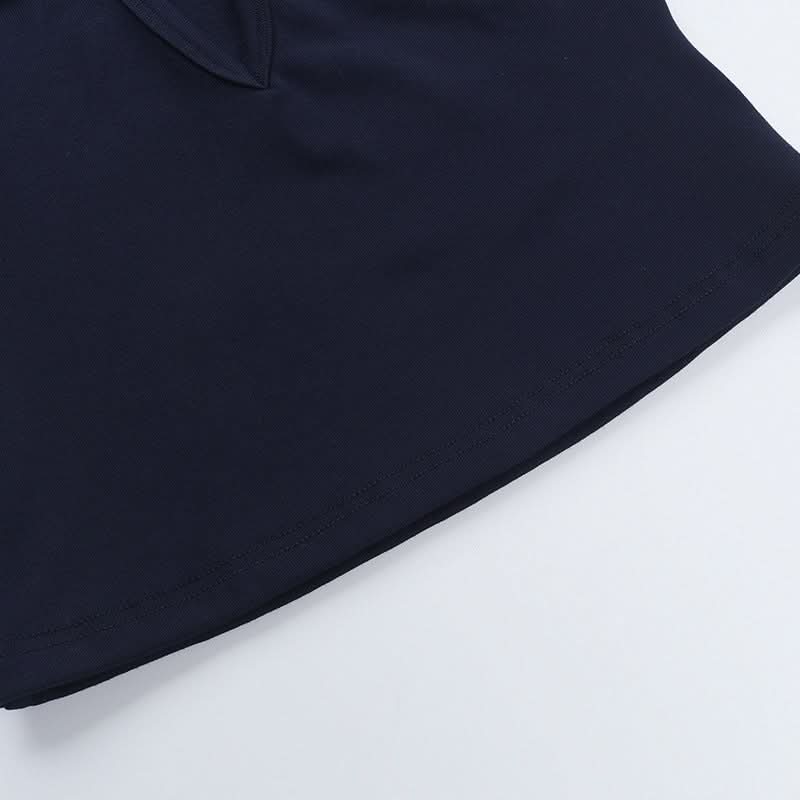 Sultry Deep V-Neck Cutout Tank Top – Your Fall & Holiday Party Statement