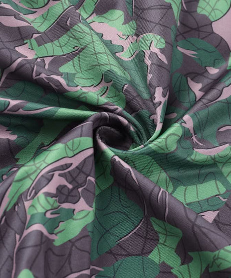 Chic Botanical Camo Strapless Backless Bustier Top - Fall Statement Style