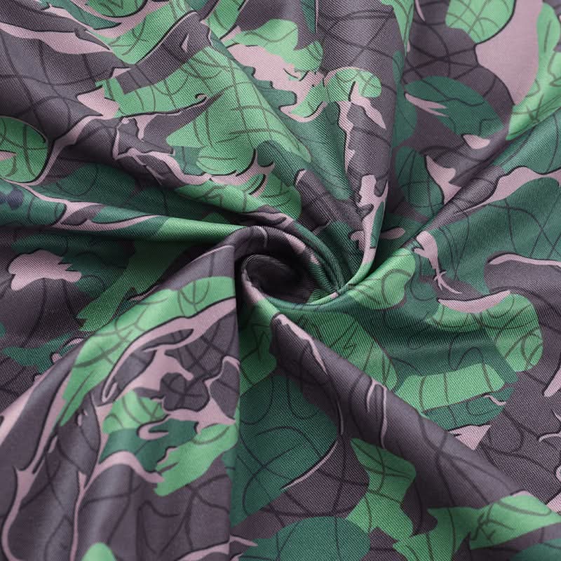 Chic Botanical Camo Strapless Backless Bustier Top - Fall Statement Style