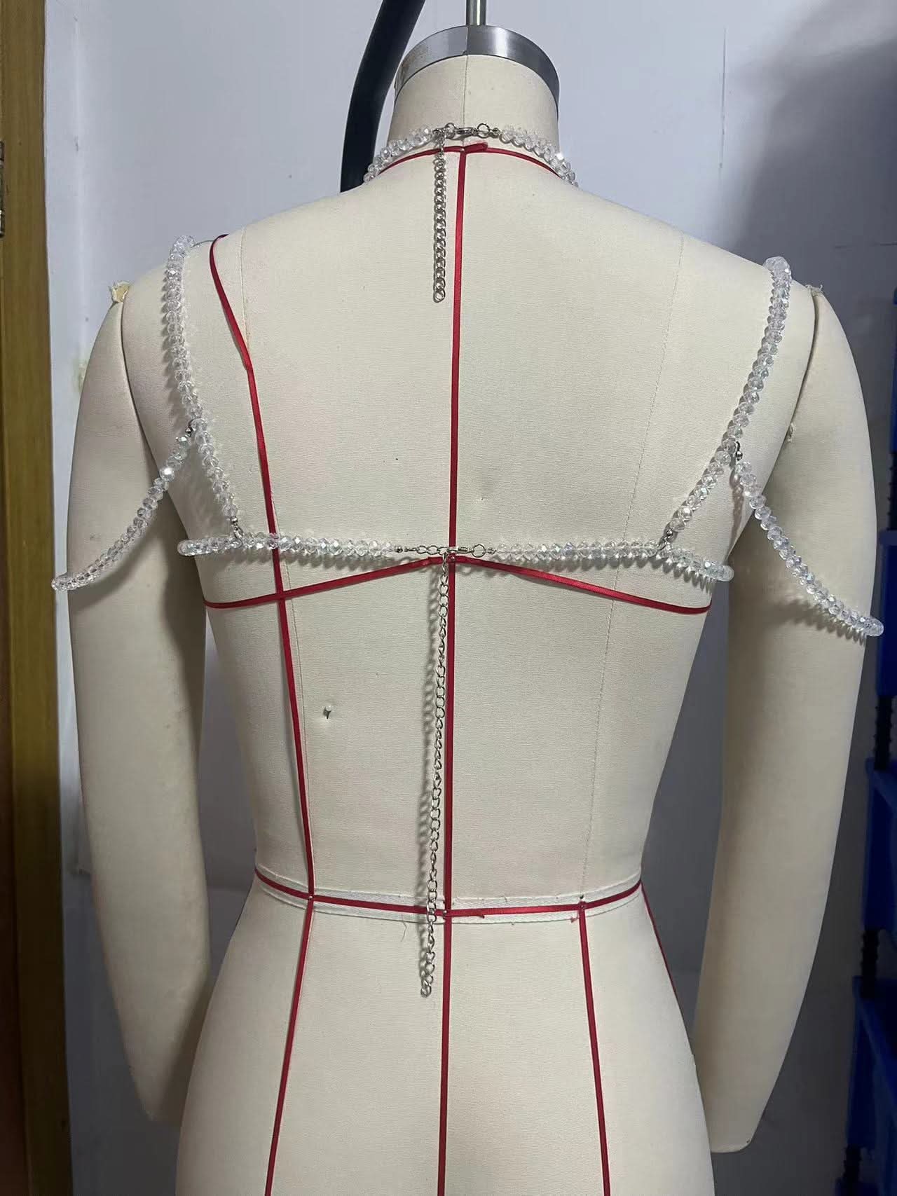 Dazzling Crystal Halter Backless Top | The Ultimate Holiday & NYE Statement Piece