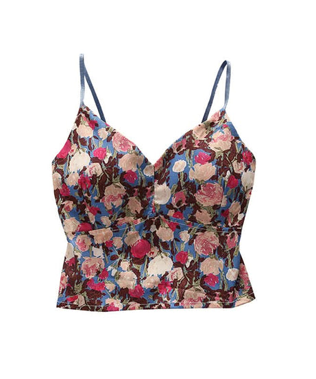 Tropical Escape Floral Smocked Padded Cami Top - Your Fall Getaway Essential