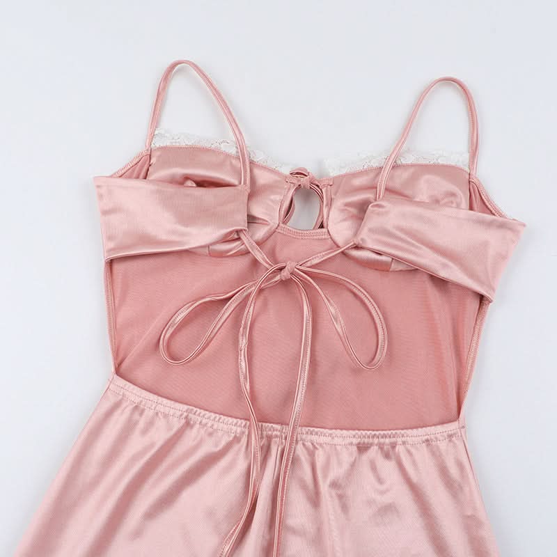 Elegant Blush Satin Ruched Slip Maxi Dress - Fall & Holiday Party Ready