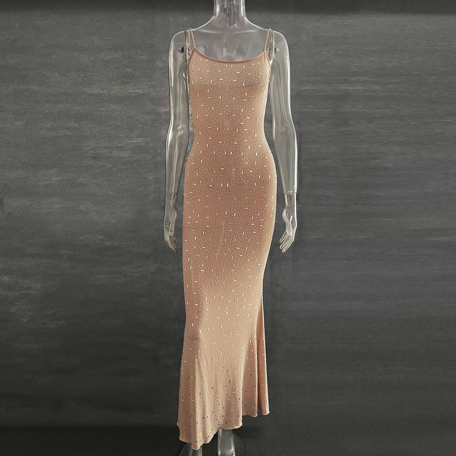 Sparkling Backless Cami Maxi Dress - Your Go-To for Holiday Parties & New Year's Eve