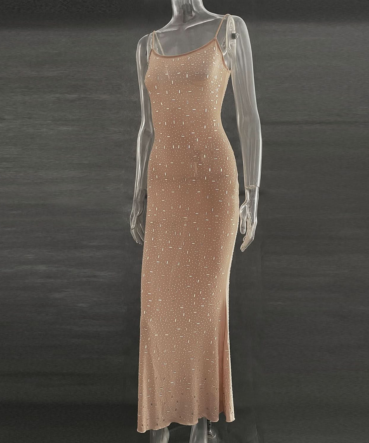 Sparkling Backless Cami Maxi Dress - Your Go-To for Holiday Parties & New Year's Eve