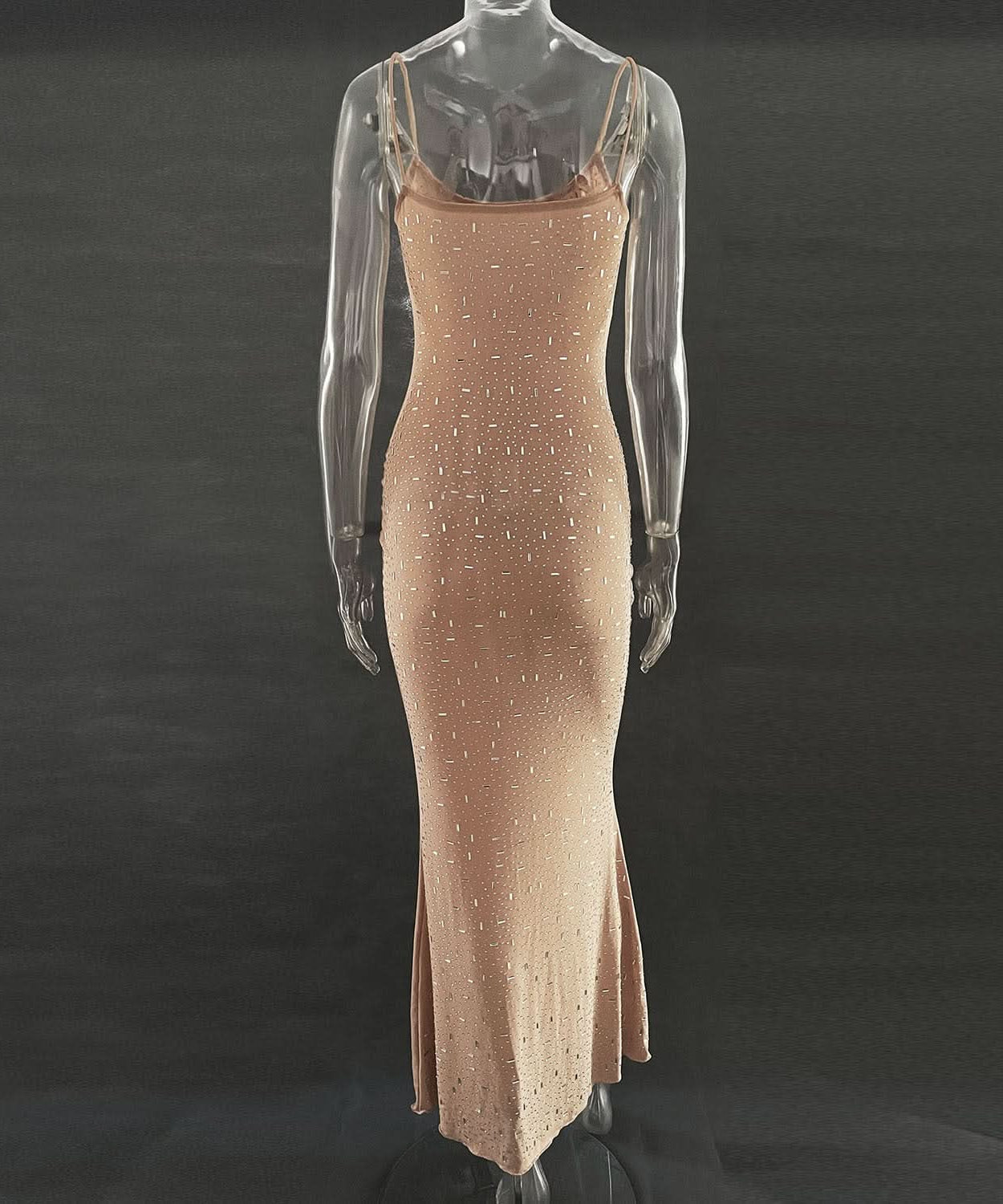 Sparkling Backless Cami Maxi Dress - Your Go-To for Holiday Parties & New Year's Eve