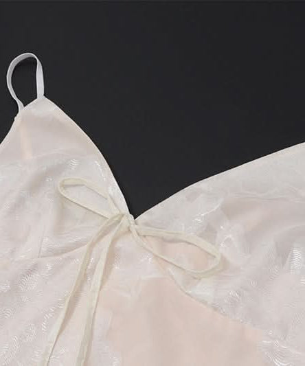 Effortless Luxe: Floral Jacquard Tie-Front Cami Maxi Slip Dress – Your Fall & Holiday Escape Essential