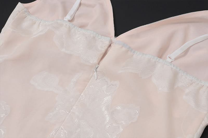 Effortless Luxe: Floral Jacquard Tie-Front Cami Maxi Slip Dress – Your Fall & Holiday Escape Essential