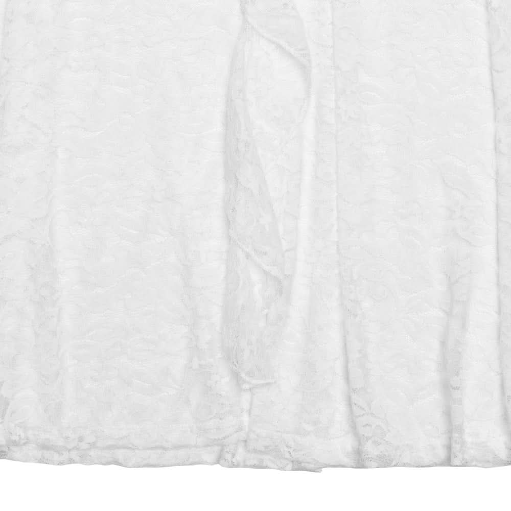 White Lace Halter Maxi Dress: Sheer Ruched Resort & Vacation Glamour