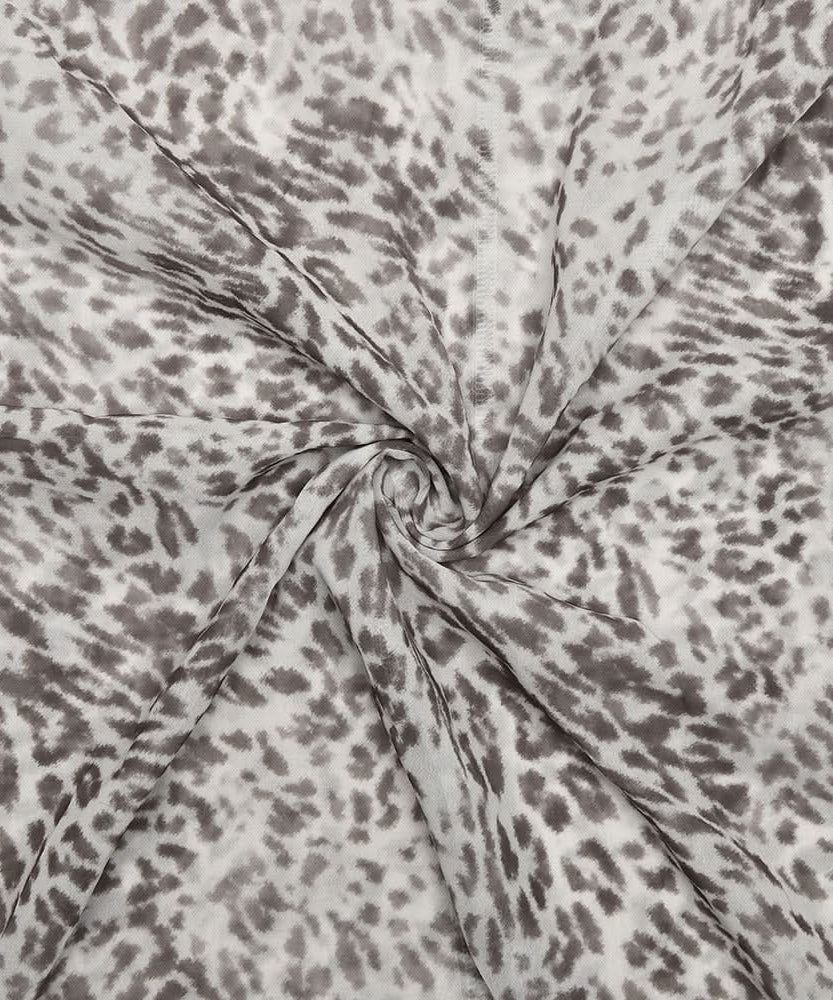 Effortless Chic: Leopard Print One-Shoulder Chiffon Maxi Dress - Perfect for Fall & Holiday Parties