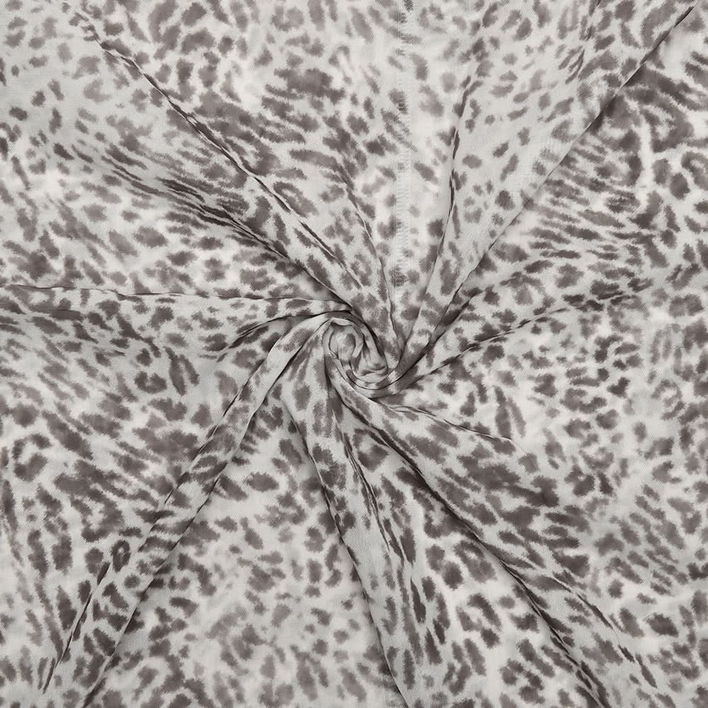 Effortless Chic: Leopard Print One-Shoulder Chiffon Maxi Dress - Perfect for Fall & Holiday Parties