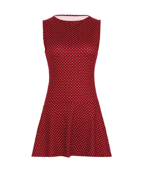Timeless Polka Dot Sleeveless Mini Dress - Your Essential Fall & Holiday Style