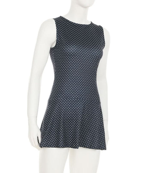 Timeless Polka Dot Sleeveless Mini Dress - Your Essential Fall & Holiday Style